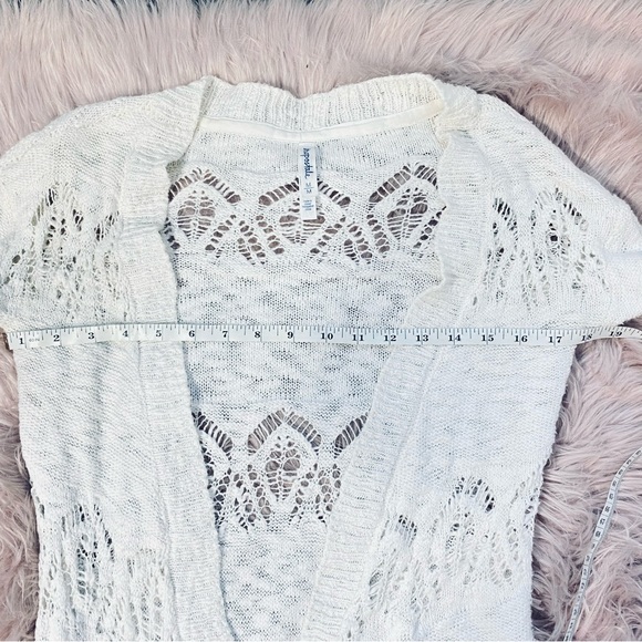 Aeropostal Knitted Lace Cardigan - S - Picture 11 of 13